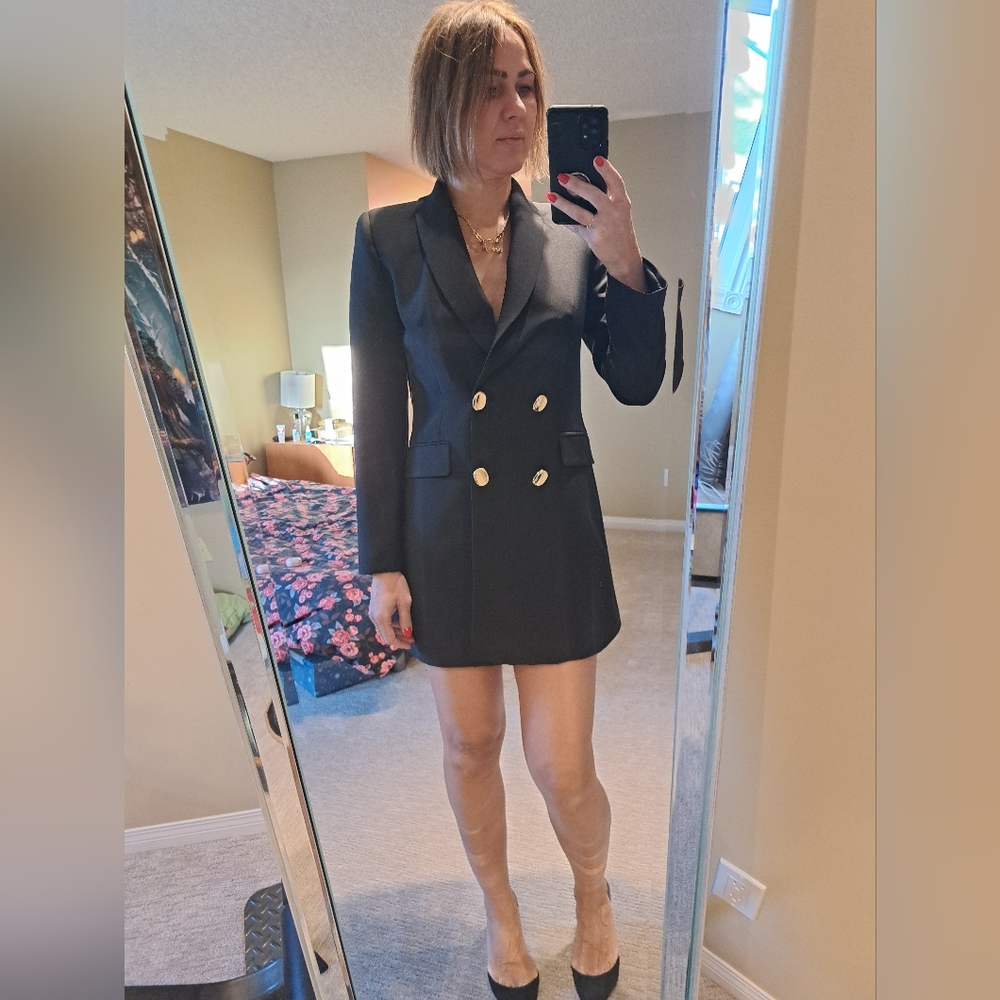 Zara tuxedo dress